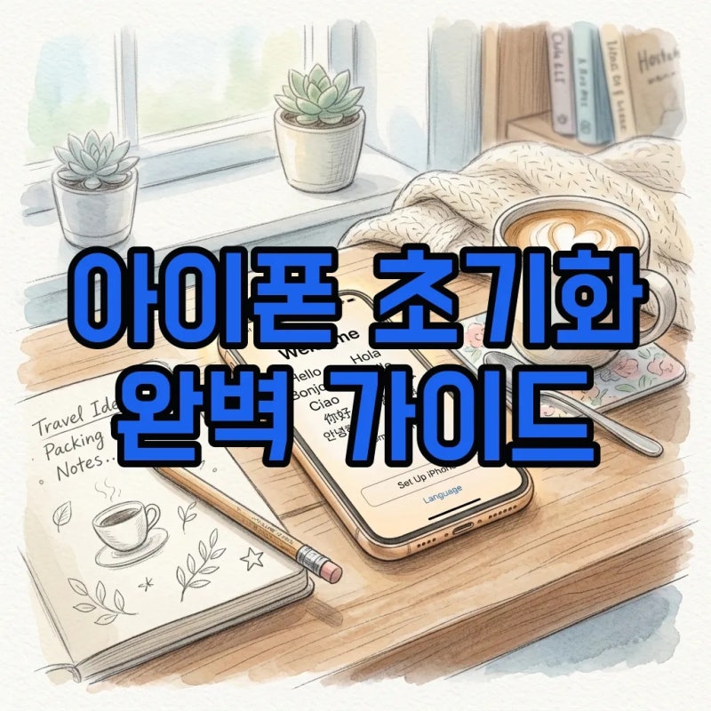 아이폰 초기화 방법 공장 리셋 중고 판매 전 나의찾기 해제 팁