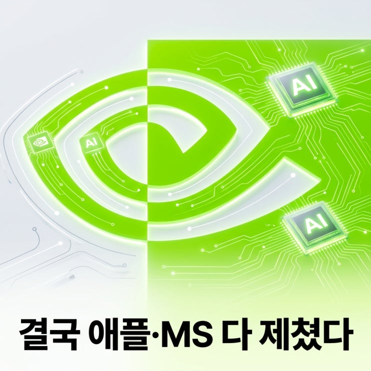 "결국 <b>애플</b>·MS 다 제쳤다" 엔비디아 <b>시총</b> 사상 최고치, <b>1위</b>... 