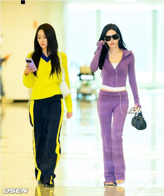 aespa Ningning's 'Effortless Chic' Look: Making a Statement in an Alo Tracksuit Set