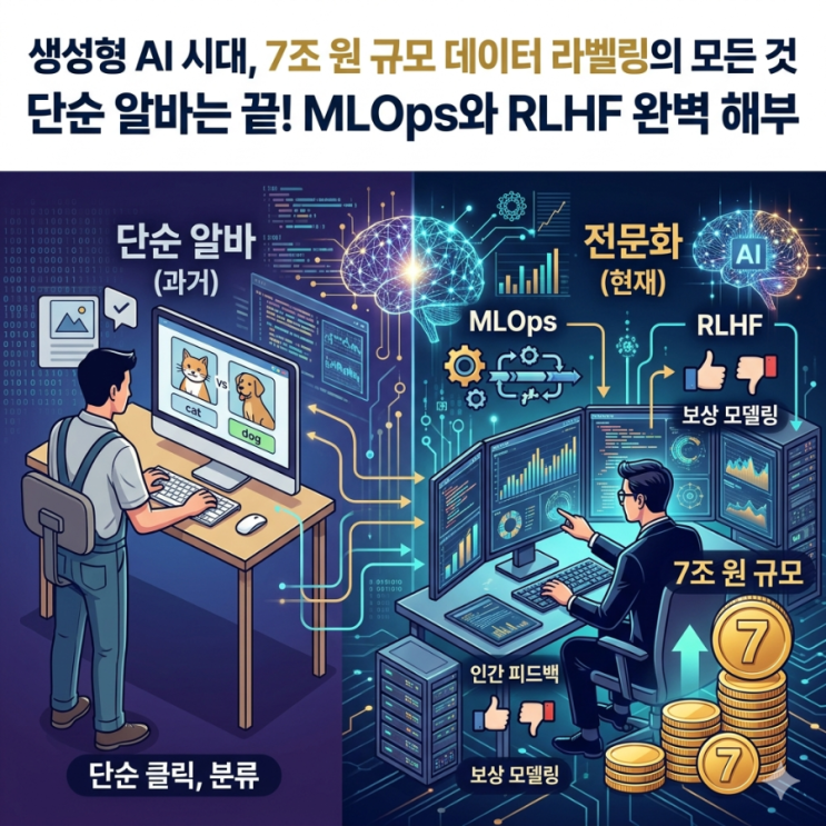  생성형 AI 시대, 7조 원 규모 데이터 라벨링의 모든 것 단순 알바는 끝! MLOps와 RLHF 완벽 해부