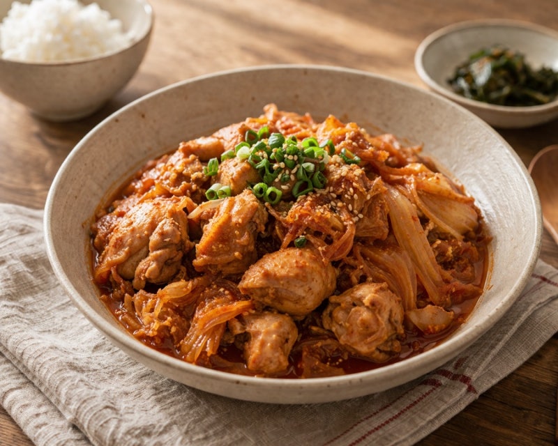 퇴근 후 후다닥 끓인 닭다리살묵은지찜 초간단요리 후기