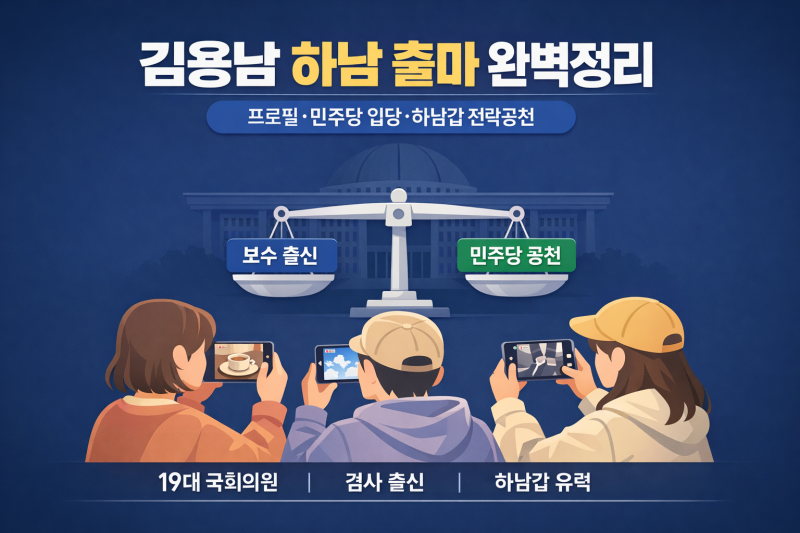 김용남 하남 출마 유력 — 민주당 전략공천·프로필·경력 완벽 정리