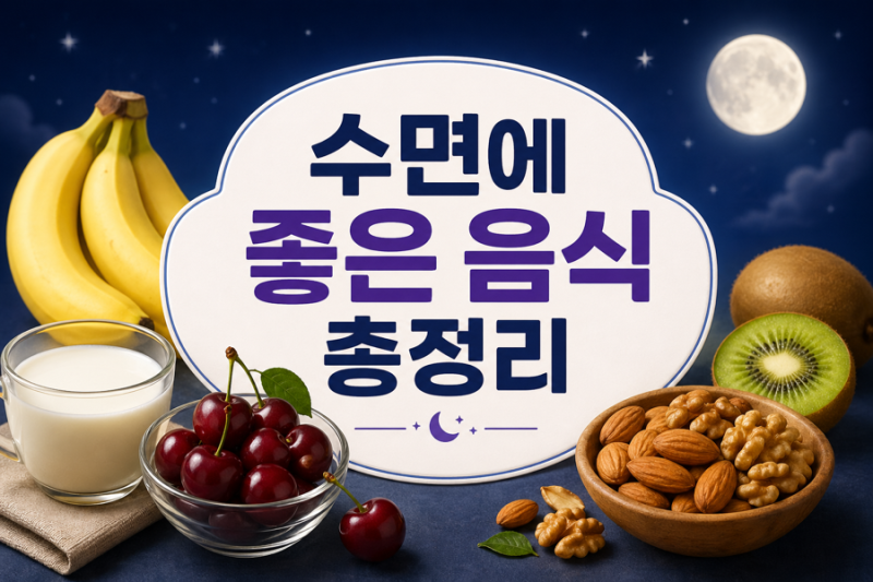 수면에 좋은 음식 총정리｜잠이 안 올 때 먹으면 도움 되는 음식들