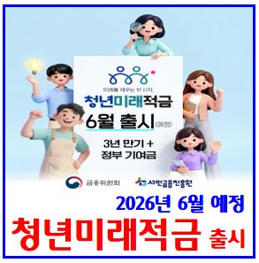  2026 청년미래적금 (ft. 6월 출시) : 신청기간, 가입대상조건, 방법, 도약계좌, 중복, 갈아타기, 이자, 우대형, 자격, 나이, 정부기여금, 개인가구소득, 은행