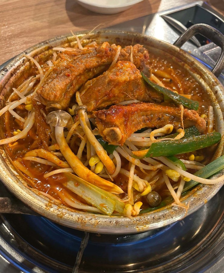   거제 매운등갈비찜 맛집 옥포빨간모자 야장 분위기 좋아서 재방문각
