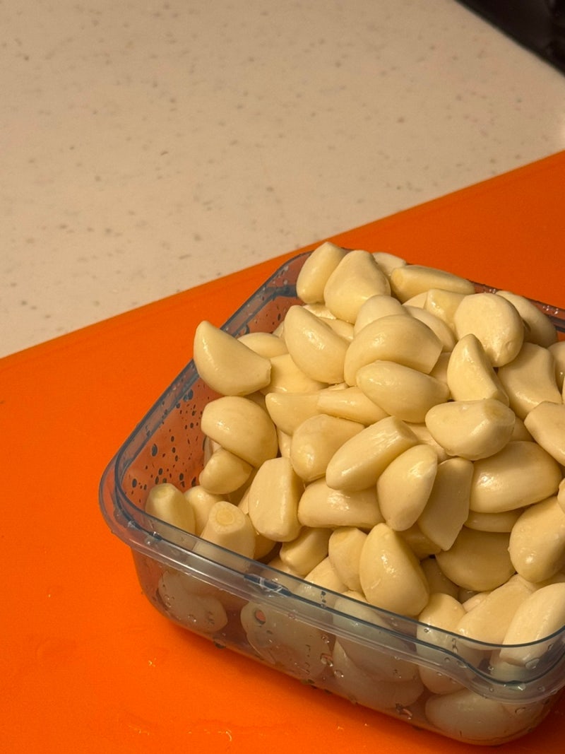 국내산 깐마늘 1KG 간마늘 냉장 냉동 오래 보관법 세척 곰팡이 유통기한