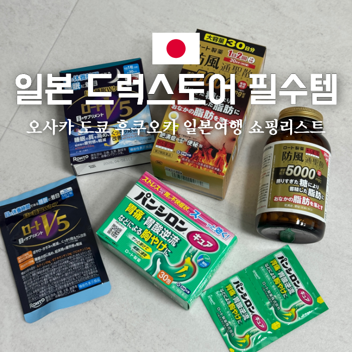 일본 의약품 추천 돈키호테 드럭스토어 약 쇼핑리스트 방풍통성산 판시론 로토V5 후기