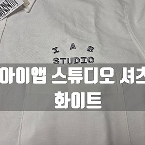 아이앱스튜디오 반팔 셔츠 화이트 사이즈 후기
