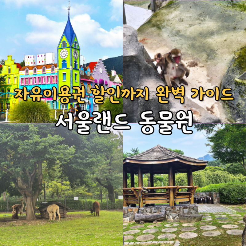 서울 근교 당일치기 여행 과천 서울랜드 동물원 자유이용권 할인