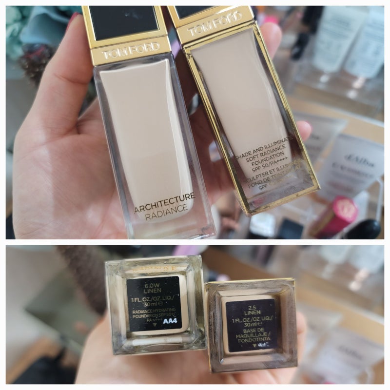 톰포드 뷰티 파운데이션 비교(같은 린넨 색상인데 다르다?) 쉐이드 앤 일루미네이트 vs 아키....