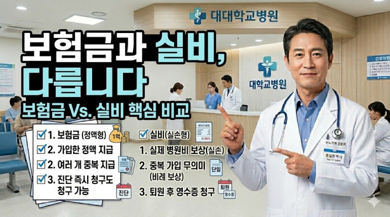 전립선암 보험금과 실비 청구, 같은 줄 알면 놓치기 쉽습니다
