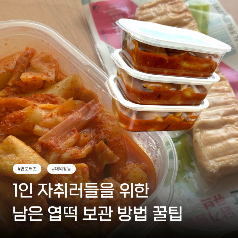 필독! 1인 자취러를 위한 엽기떡볶이 꿀팁, 다이소 보관 용기 추천 / 남은 엽떡 처리하기