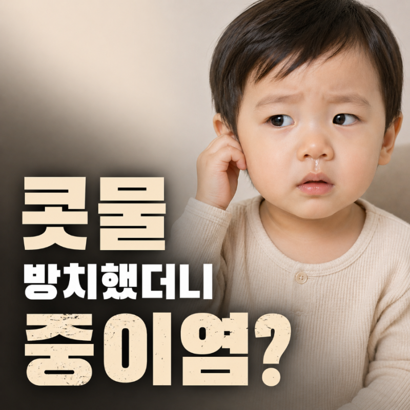 콧물 방치했더니 중이염? 아기 귀 잡는 행동, 이 증상 나오면 병원 가세요