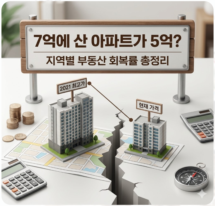  7억에 산 아파트가 5억? 지역별 부동산 회복률 총정리