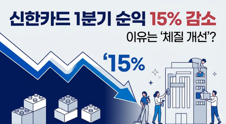  신한카드, 2026년 1분기 순익 15% 감소, 카드업계에 어 변화를 가져올까요?