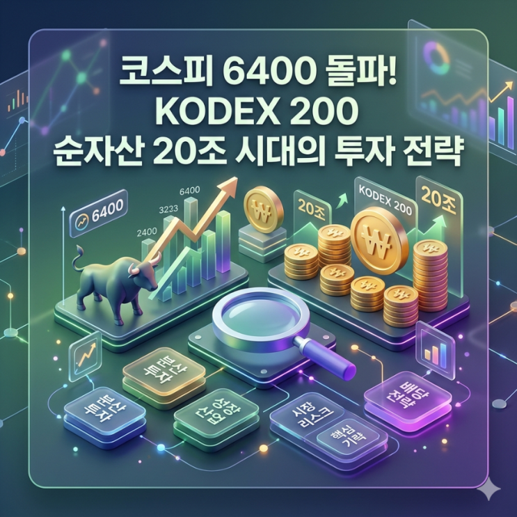  코스피 6400 돌파! KODEX 200 순자산 20조 시대의 투자 전략 ｜ 배당금 지급일 총정리