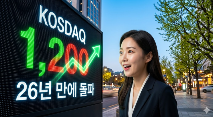  「26년 만에 1200 돌파」 코스닥 랠리, 이번엔 다를까 생각해봤어요