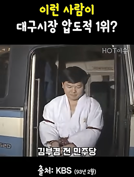 대구시장 후보 김부겸 범죄 이력