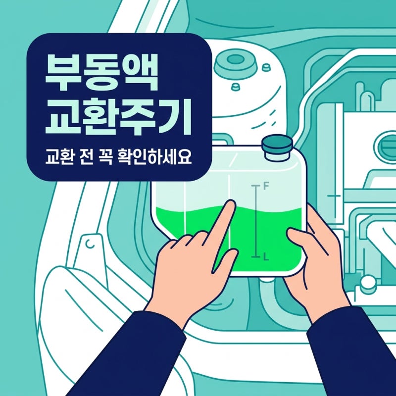 부동액교환주기 모르면 비용 3배 나옴