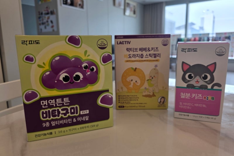유아 영양제 락피도 면역튼튼 비타구미 배도라지즙 스틱젤리 철분 키즈 px 구입 후기