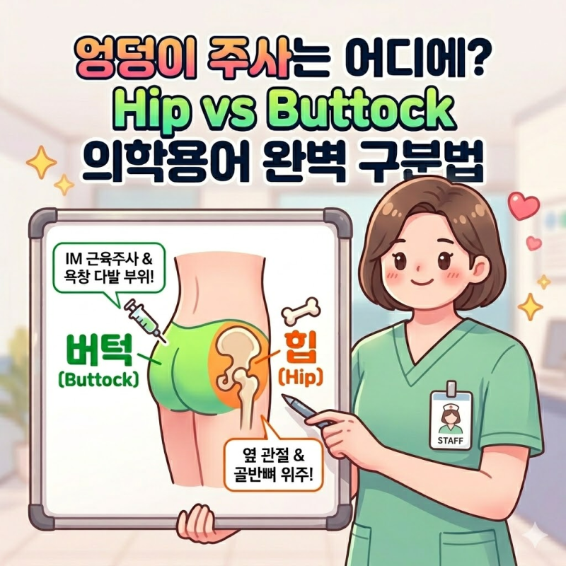 엉덩이 주사는 어디에? Hip(힙) vs Buttock(버턱) 의학용어 완벽 구분법 : 네이버 블로그