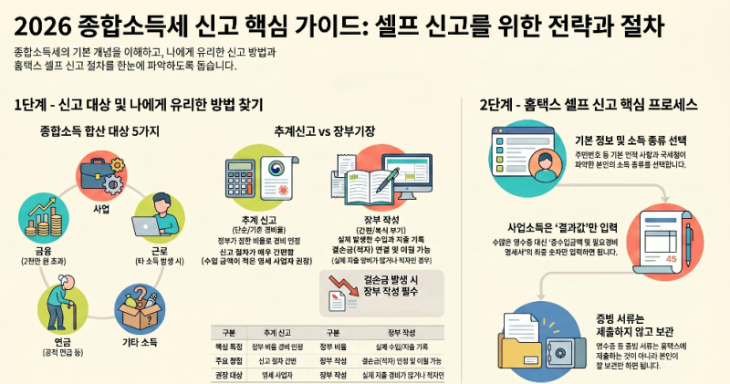 종합소득세 환급, 비용 부담 없이 홈택스 셀프 신고하는 완벽 가이드 (ft. 세무대리인 비교)