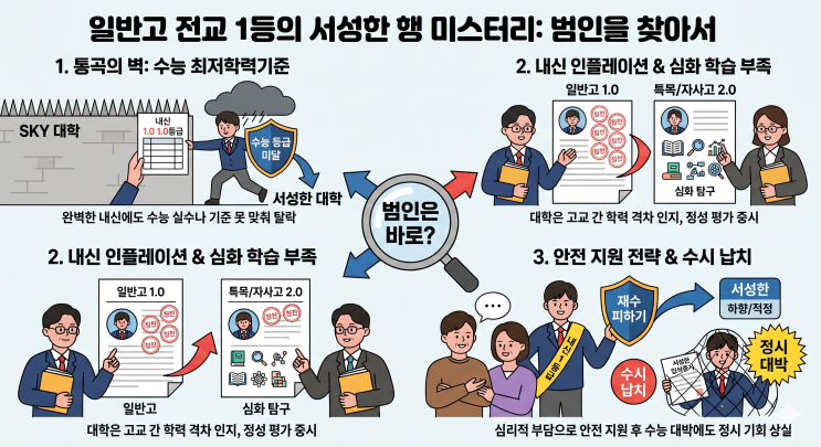  일반고 전교 1등의 서성한 행 미스터리, 범인은 바로 수능 최저학력기준?