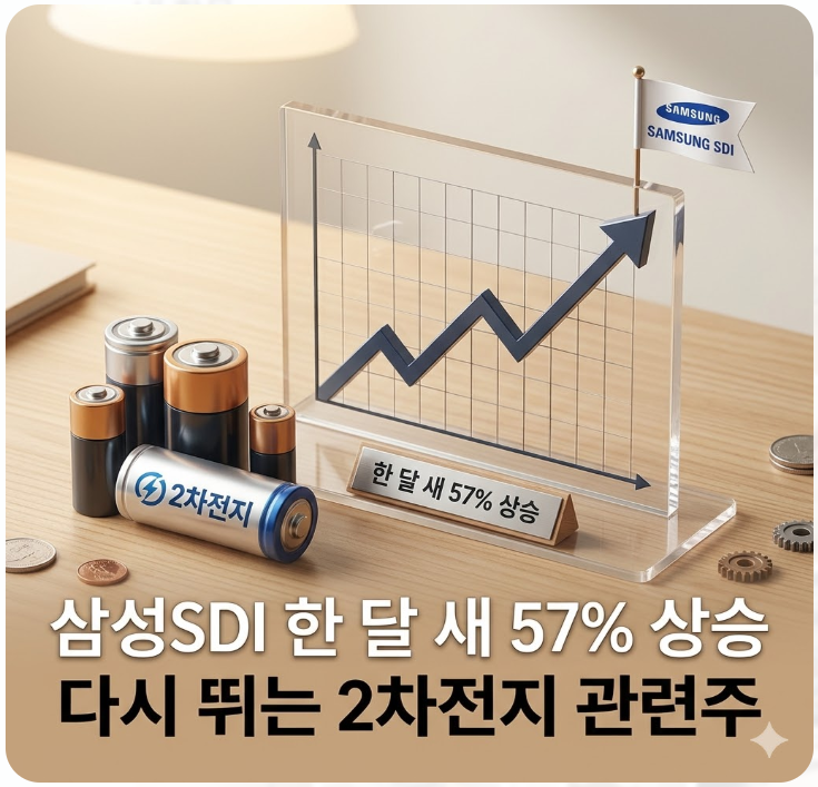  삼성SDI 한 달 새 57% 상승, 2차전지 관련주 다시 뛰는 3가지 이유