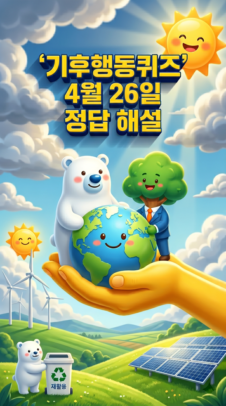  기후행동퀴즈 4월 26일 정답 공개, 오늘 문제 해설·지구 생태용량 초과의 날