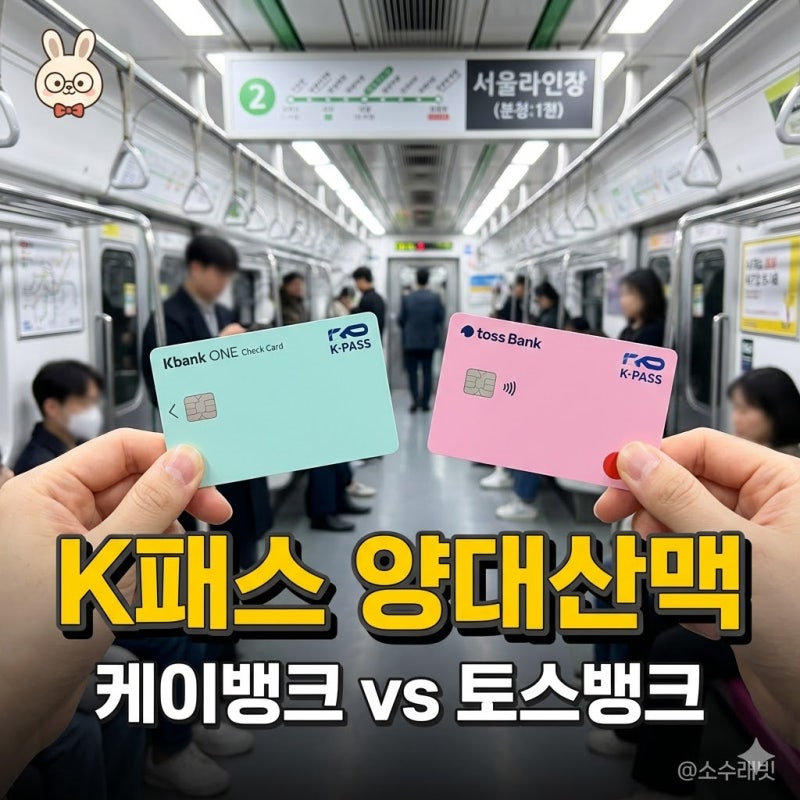 출퇴근족 필독! K-패스 체크카드, 케이뱅크 ONE vs 토스 승자는?