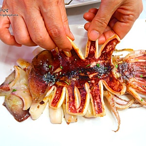 냉동 오징어버터구이 반건조오징어 해동 맛있게 굽기