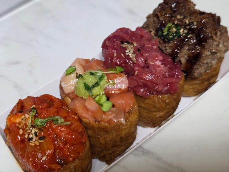  마곡 원그로브 맛집 모모유부 대왕 유부초밥 테이크아웃