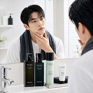 남자 피부 타입별 정답 가이드 헤라 옴므 블루 vs 블랙 인텐스 완벽 비교! 귀찮을 땐 올인원?