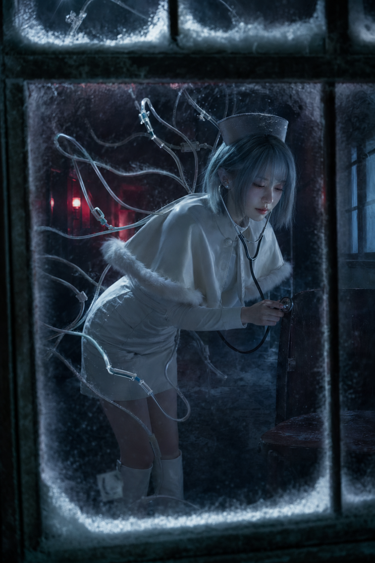  귀신 간호사 공포 일러스트