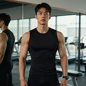 남성용 골프 보정런닝 스윙 편한 체형 나시