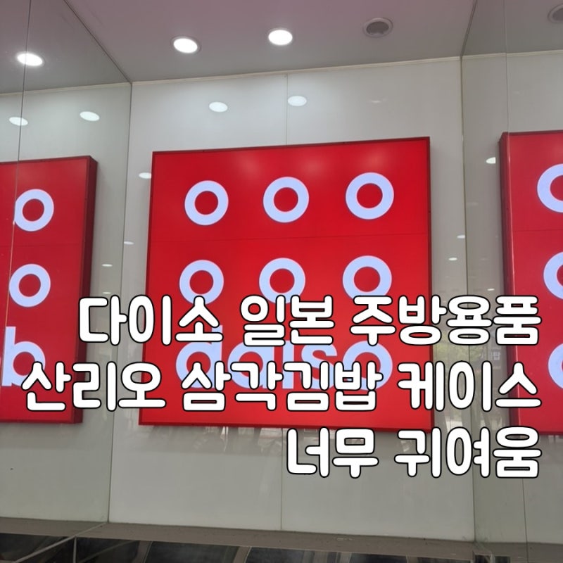 다이소 일본 주방용품 귀여운 산리오 삼각김밥틀, 케이스 추천