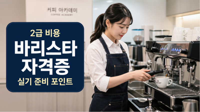 바리스타 자격증 취득방법, 2급 비용·실기 준비가 더 헷갈린다