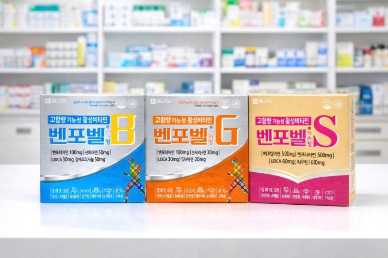 벤포벨B 벤포벨G 벤포벨S 차이 효능 복용법 벤포벨 선택 기준 완벽 정리