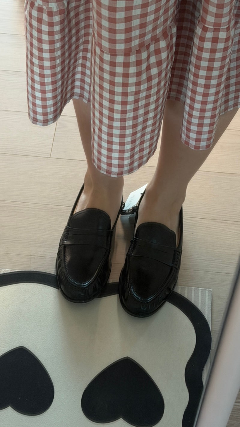 자라 셔링로퍼 페니로퍼 비교 후기, 사이즈 팁 (김나영 더로우 저렴이)