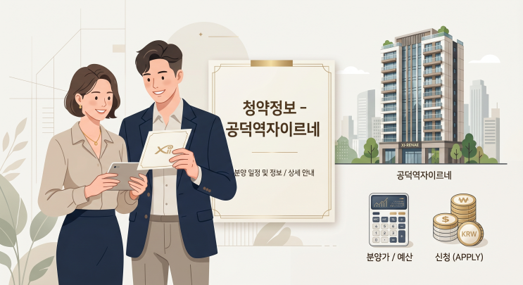  공덕역자이르네 청약 완전정리 | 분양가·일정·자격·특별공급 한 번에 확인하세요