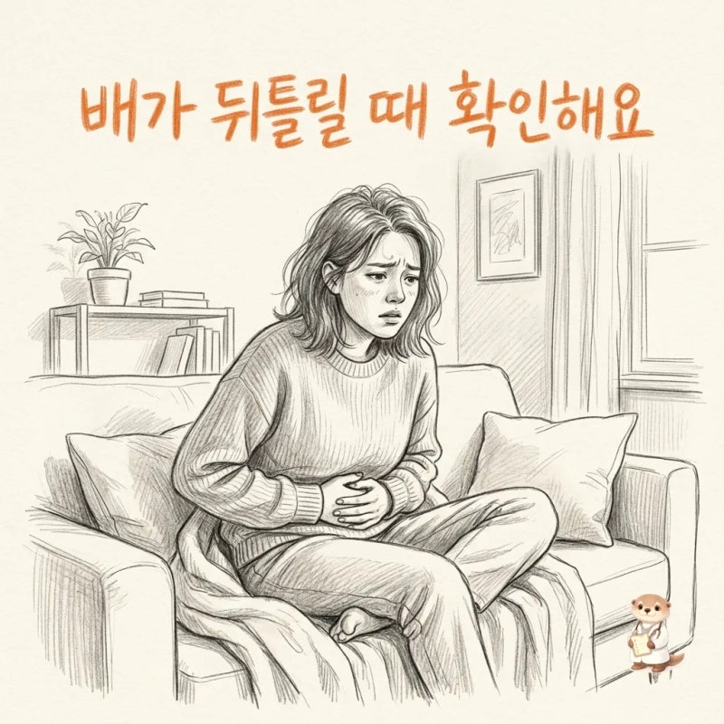 식은땀 나는 복통 장꼬임증상 원인 및 완화 돕는 생활 습관 알아보기