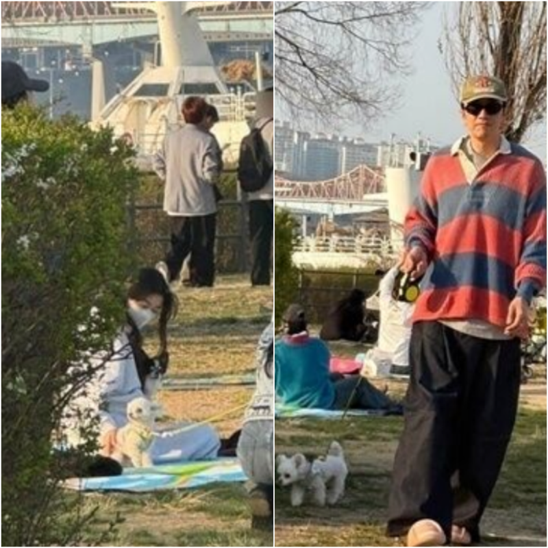 '마케팅으로 오해받았다는데...' 9년 열애 이광수 이선빈 한강 데이트 포착