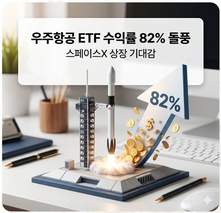  우주항공 ETF 수익률 82% 돌풍, 스페이스X 상장 기대감