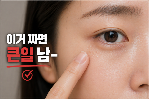 눈가 비립종 제거 방법, 집에서 짜도 될까? 관리법까지 정리