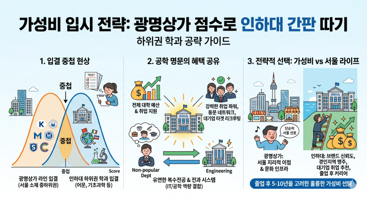  광명상가 입결로 인하대 간판 따기? 하위권 학과 공략을 위한 가성비 입시 전략