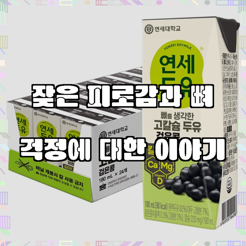 연세두유 뼈를 생각한 고칼슘 두유 검은콩