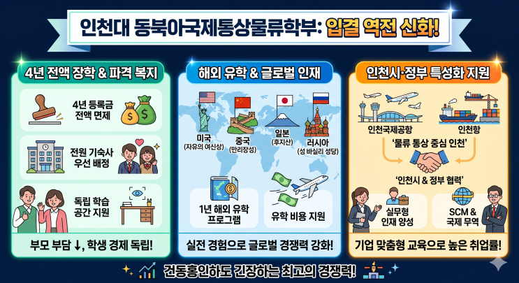 건동홍인하도 긴장하는 인천대의 심장, 동북아국제통상물류학부의 입결 역전 드라마