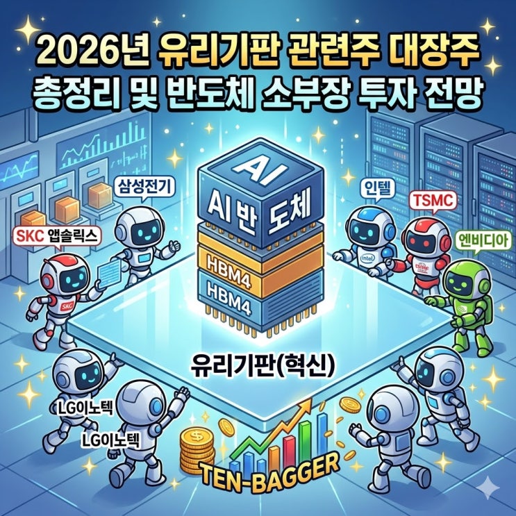  2026년 유리기판 관련주 대장주 총정리 및 반도체 소부장 투자 전망