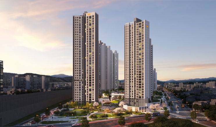  1호선, 서해선 더블 역세권 1649세대 대규모 단지. 'e편한세상 부천 어반스퀘어' 공고 훑어보기(단지배치도, 평면도, 분양가 포함)