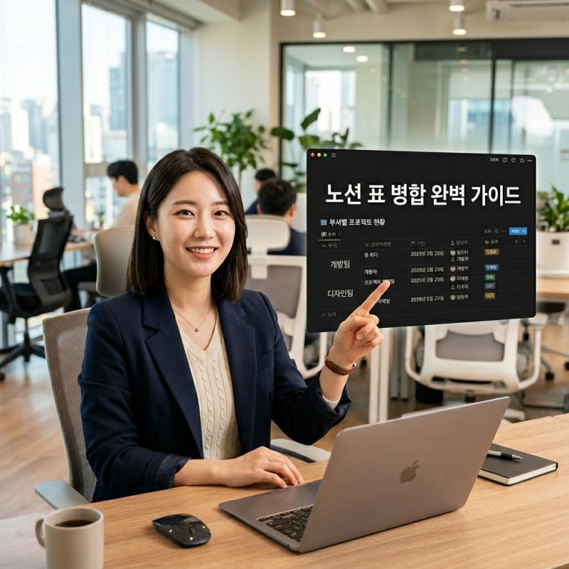 노션 표 병합 기능 완벽 가이드, 셀 합치기부터 데이터 통합까지